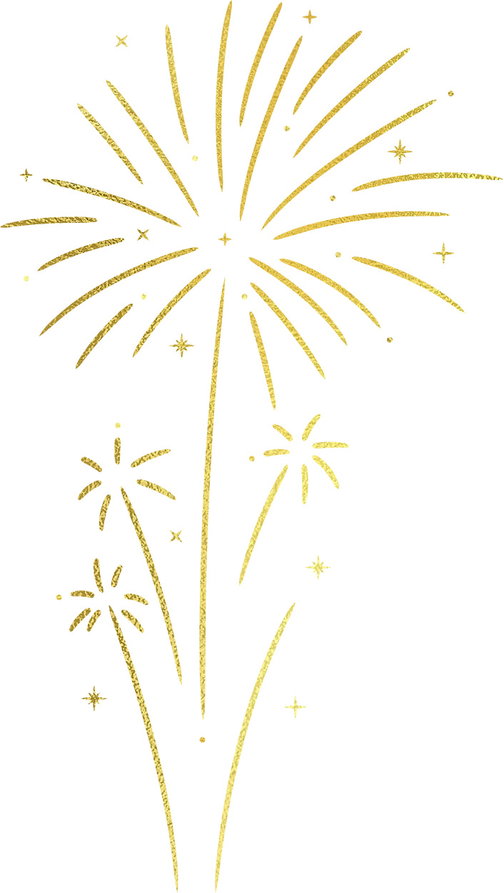 Elegant Gold New Year's Eve Fireworks